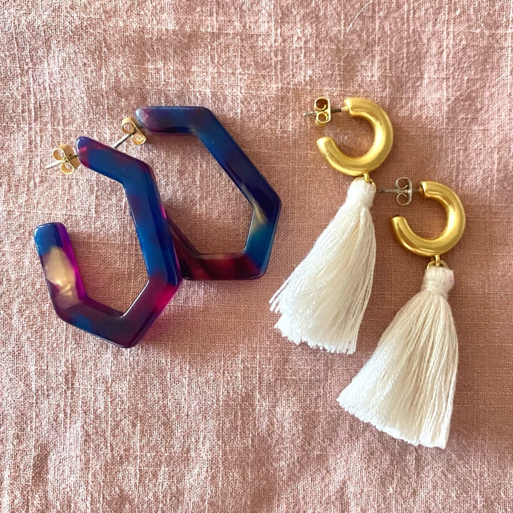 Two pairs of Madewell Earring Accessories